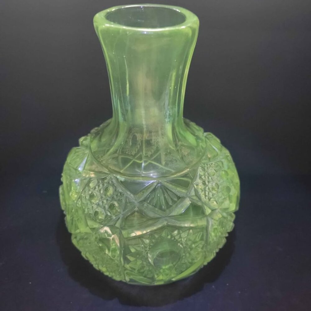 Vintage Cut Glass Carafe or Decanter, Likely From The American Brilliant Period